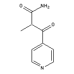 2-methyl-3-oxo-3-(pyridin-4-yl)propanamide