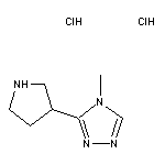 4-methyl-3-(pyrrolidin-3-yl)-4H-1,2,4-triazole dihydrochloride