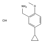 5-Cyclopropyl-2-methoxybenzylamine Hydrochloride