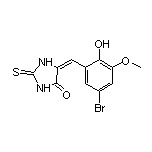 5-(5-Bromo-2-hydroxy-3-methoxybenzylidene)-2-thioxo-4-imidazolidinone