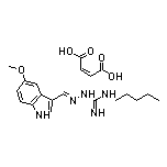 (E)-2-[(5-Methoxy-3-indolyl)methylene]-N-pentylhydrazinecarboximidamide Maleate