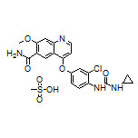 4-[3-Chloro-4-(3-cyclopropylureido)phenoxy]-7-methoxyquinoline-6-carboxamide Methanesulfonate