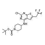 N-(1-Boc-4-piperidyl)-2-chloro-6-(2,2,2-trifluoroethyl)thieno[2,3-d]pyrimidin-4-amine