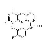 4-[(3-Chloro-4-fluorophenyl)amino]-7-methoxy-6-quinazolinyl Acetate Hydrochloride