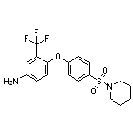 4-[4-(piperidin-1-ylsulfonyl)phenoxy]-3-(trifluoromethyl)aniline