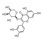 2-(3,4-Dihydroxyphenyl)-5,7-dihydroxy-3-[[(2S,3R,4S,5S)-3,4,5-trihydroxytetrahydro-2H-pyran-2-yl]oxy]-4H-chromen-4-one