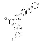 5-Chloro-2-(5-chlorothiophene-2-sulfonamido)-N-[4-(morpholinosulfonyl)phenyl]benzamide