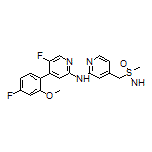 5-Fluoro-4-(4-fluoro-2-methoxyphenyl)-N-[4-[(S-methylsulfonimidoyl)methyl]-2-pyridyl]-2-pyridinamine