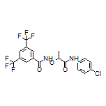 N-[[1-[(4-Chlorophenyl)amino]-1-oxo-2-propyl]oxy]-3,5-bis(trifluoromethyl)benzamide