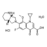 1-Cyclopropyl-6-fluoro-7-[(4aS,7aS)-hexahydro-1H-pyrrolo[3,4-b]pyridin-6(2H)-yl]-8-methoxy-4-oxo-1,4-dihydroquinoline-3-carboxylic Acid Hydrochloride Hydrate