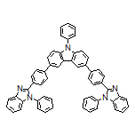 9-Phenyl-3,6-bis[4-(1-phenyl-2-benzimidazolyl)phenyl]-9H-carbazole