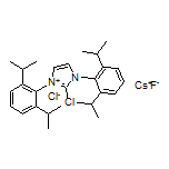 2-Chloro-1,3-bis(2,6-diisopropylphenyl)-1H-imidazol-3-ium Cesium Chloride Fluoride