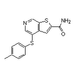 4-(p-Tolylthio)thieno[2,3-c]pyridine-2-carboxamide