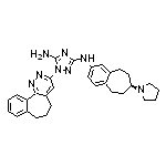 (S)-1-(6,7-Dihydro-5H-benzo[6,7]cyclohepta[1,2-c]pyridazin-3-yl)-N3-[7-(1-pyrrolidinyl)-6,7,8,9-tetrahydro-5H-benzo[7]annulen-2-yl]-1H-1,2,4-triazole-3,5-diamine