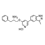 (S)-1-[[5-(3-Methyl-5-indazolyl)-3-pyridyl]oxy]-3-phenyl-2-propanamine Hydrochloride