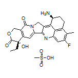 (1S,9S)-1-Amino-9-ethyl-5-fluoro-9-hydroxy-4-methyl-2,3,12,15-tetrahydrobenzo[de]pyrano[3’,4’:6,7]indolizino[1,2-b]quinoline-10,13(1H,9H)-dione Mesylate