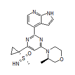 (R)-3-Methyl-4-[6-[1-[(R)-S-methylsulfonimidoyl]cyclopropyl]-2-(7-azaindol-4-yl)-4-pyrimidinyl]morpholine