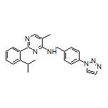 N-[4-(1H-1,2,3-Triazol-1-yl)benzyl]-2-(2-isopropylphenyl)-5-methylpyrimidin-4-amine