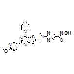 N-Hydroxy-2-[[[2-(6-methoxypyridin-3-yl)-4-morpholinothieno[3,2-d]pyrimidin-6-yl]methyl](methyl)amino]pyrimidine-5-carboxamide