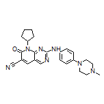 8-Cyclopentyl-2-[[4-(4-methylpiperazin-1-yl)phenyl]amino]-7-oxo-7,8-dihydropyrido[2,3-d]pyrimidine-6-carbonitrile