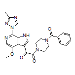 1-(4-Benzoylpiperazin-1-yl)-2-[4-methoxy-7-(3-methyl-1H-1,2,4-triazol-1-yl)-1H-pyrrolo[2,3-c]pyridin-3-yl]ethane-1,2-dione