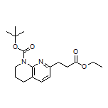 Ethyl 3-(8-Boc-5,6,7,8-tetrahydro-1,8-naphthyridin-2-yl)propanoate