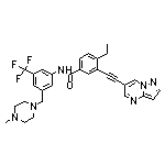 4-Ethyl-N-[3-[(4-methyl-1-piperazinyl)methyl]-5-(trifluoromethyl)phenyl]-3-(pyrazolo[1,5-a]pyrimidin-6-ylethynyl)benzamide