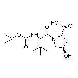 (2S,4R)-1-[(S)-2-(Boc-amino)-3,3-dimethylbutanoyl]-4-hydroxypyrrolidine-2-carboxylic Acid