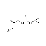 (E)-2-(Bromomethyl)-N-Boc-3-fluoro-2-propen-1-amine