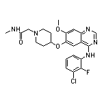 2-[4-[[4-[(3-Chloro-2-fluorophenyl)amino]-7-methoxy-6-quinazolinyl]oxy]-1-piperidyl]-N-methylacetamide