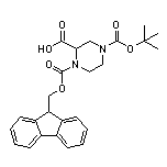 1-[[(9H-Fluoren-9-yl)methoxy]carbonyl]-4-(tert-butoxycarbonyl)piperazine-2-carboxylic Acid
