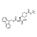 (S)-2-(Fmoc-amino)-3-(1-Boc-4-piperidyl)propanoic Acid