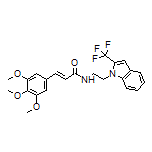 (E)-N-[2-[2-(Trifluoromethyl)-1-indolyl]ethyl]-3-(3,4,5-trimethoxyphenyl)acrylamide