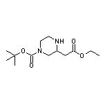 Ethyl 2-(4-Boc-2-piperazinyl)acetate