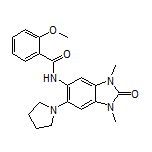 N-[1,3-Dimethyl-2-oxo-6-(1-pyrrolidinyl)-2,3-dihydro-5-benzimidazolyl]-2-methoxybenzamide
