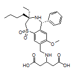 3-[[[(3R,5R)-3-Butyl-3-ethyl-7-methoxy-1,1-dioxido-5-phenyl-2,3,4,5-tetrahydrobenzo[f][1,4]thiazepin-8-yl]methyl]amino]pentanedioic Acid