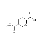 5-(Methoxycarbonyl)tetrahydro-2H-pyran-2-carboxylic Acid