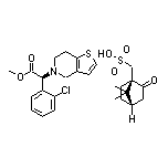 Methyl (S)-2-(2-Chlorophenyl)-2-(6,7-dihydrothieno[3,2-c]pyridin-5(4H)-yl)acetate [(1R,4S)-7,7-Dimethyl-2-oxobicyclo[2.2.1]heptan-1-yl]methanesulfonate