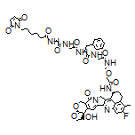 N-[(S)-10-Benzyl-1-[[(1S,9S)-9-ethyl-5-fluoro-9-hydroxy-4-methyl-10,13-dioxo-1,2,3,9,10,12,13,15-octahydrobenzo[de]pyrano[3’,4’:6,7]indolizino[1,2-b]quinolin-1-yl]amino]-1,6,9,12,15-pentaoxo-3-oxa-5,8,11,14-tetraazahexadecan-16-yl]-6-(2,5-dioxo-2,5-dihydro-1H-pyrrol-1-yl)hexanamide