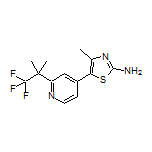2-Amino-4-methyl-5-[2-(1,1,1-trifluoro-2-methyl-2-propyl)-4-pyridyl]thiazole