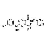 2-[(3-Chlorophenyl)amino]-N-(4-pyridylmethyl)-4-(trifluoromethyl)pyrimidine-5-carboxamide Hydrochloride