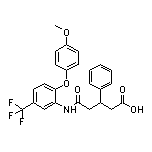 5-[[2-(4-Methoxyphenoxy)-5-(trifluoromethyl)phenyl]amino]-5-oxo-3-phenylpentanoic Acid