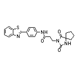N-[4-(2-Benzothiazolyl)phenyl]-3-(2,4-dioxo-1,3-diazaspiro[4.4]nonan-3-yl)propanamide