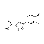 Methyl 5-(4-Fluoro-3-methylphenyl)isoxazole-3-carboxylate