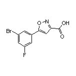 5-(3-Bromo-5-fluorophenyl)isoxazole-3-carboxylic Acid