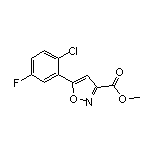 Methyl 5-(2-Chloro-5-fluorophenyl)isoxazole-3-carboxylate
