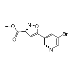 Methyl 5-(5-Bromo-3-pyridyl)isoxazole-3-carboxylate