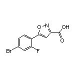 5-(4-Bromo-2-fluorophenyl)isoxazole-3-carboxylic Acid