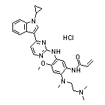 N-[5-[[4-(1-Cyclopropyl-3-indolyl)-2-pyrimidinyl]amino]-2-[[2-(dimethylamino)ethyl](methyl)amino]-4-methoxyphenyl]acrylamide Hydrochloride