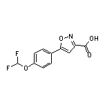 5-[4-(Difluoromethoxy)phenyl]isoxazole-3-carboxylic Acid